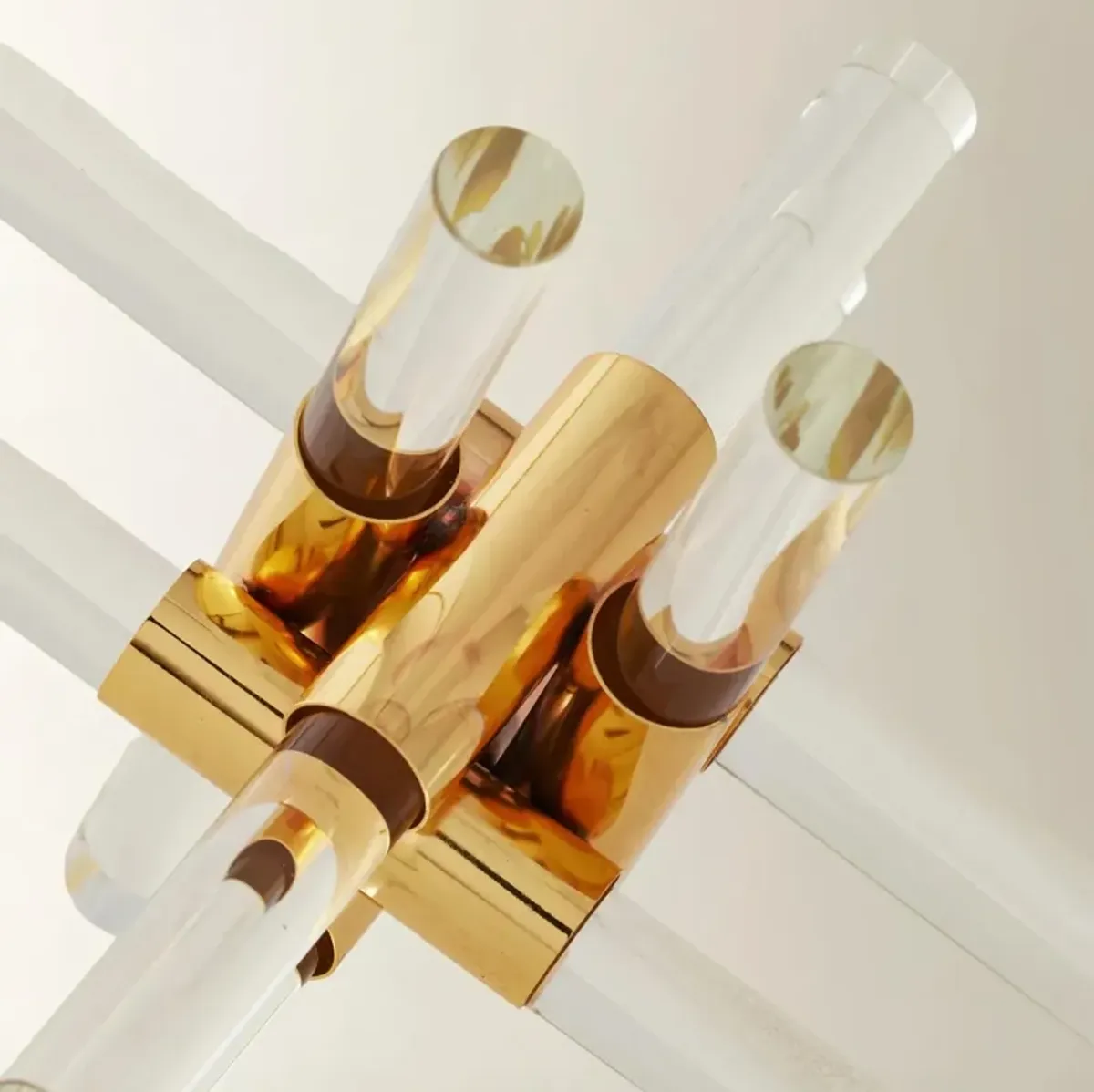 Glass & Gold Decorative Object