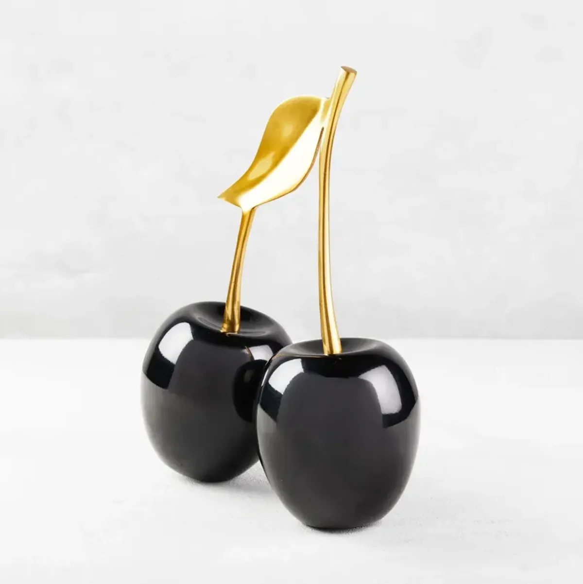 Gold/Black Oversized Cherries