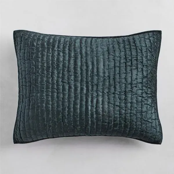 Mardon Velvet Standard Sham - Bay Green