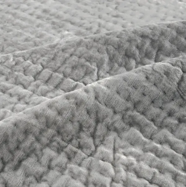 Mardon Velvet Bedding - Silver