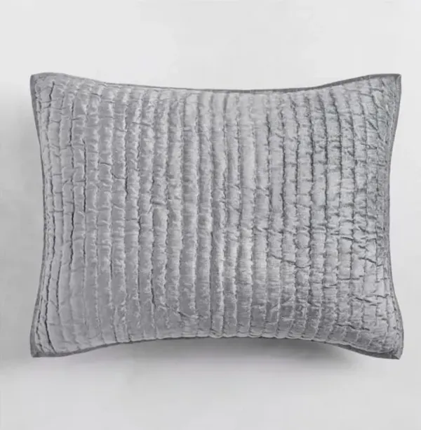 Mardon Velvet Bedding - Silver
