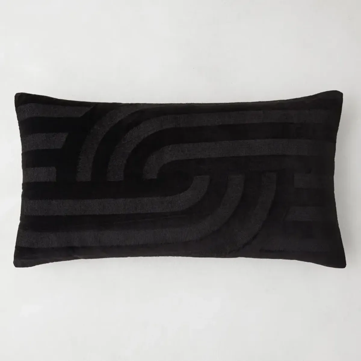 Linus Lumbar Pillow 14" x 26" - Black