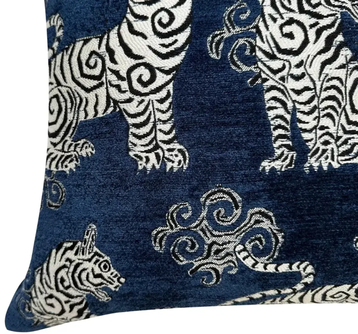Tigress Pillow 20" - Navy