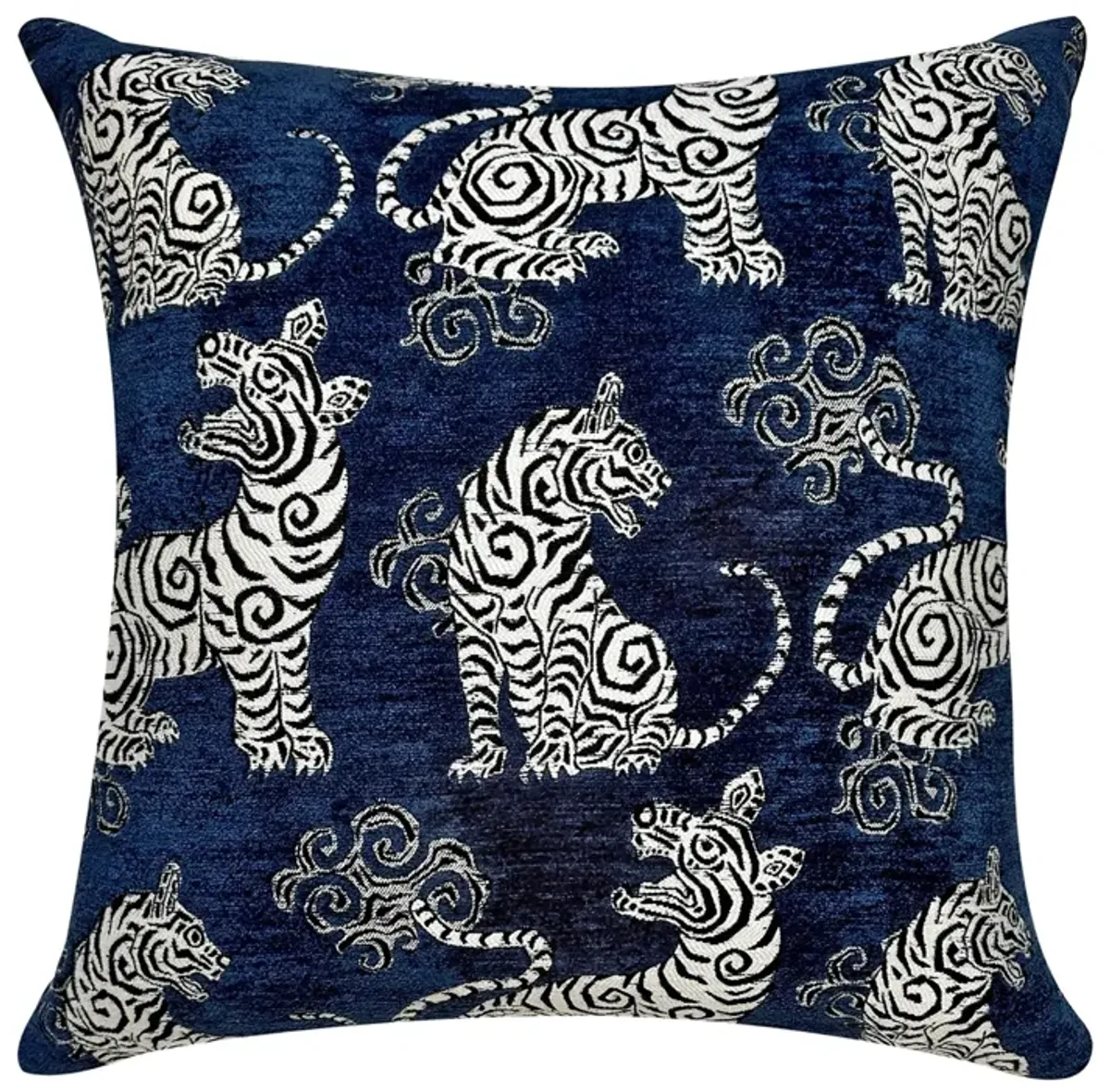 Tigress Pillow 20" - Navy