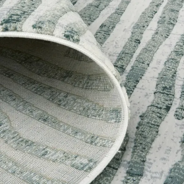 Samantha Rug - Aqua/Grey