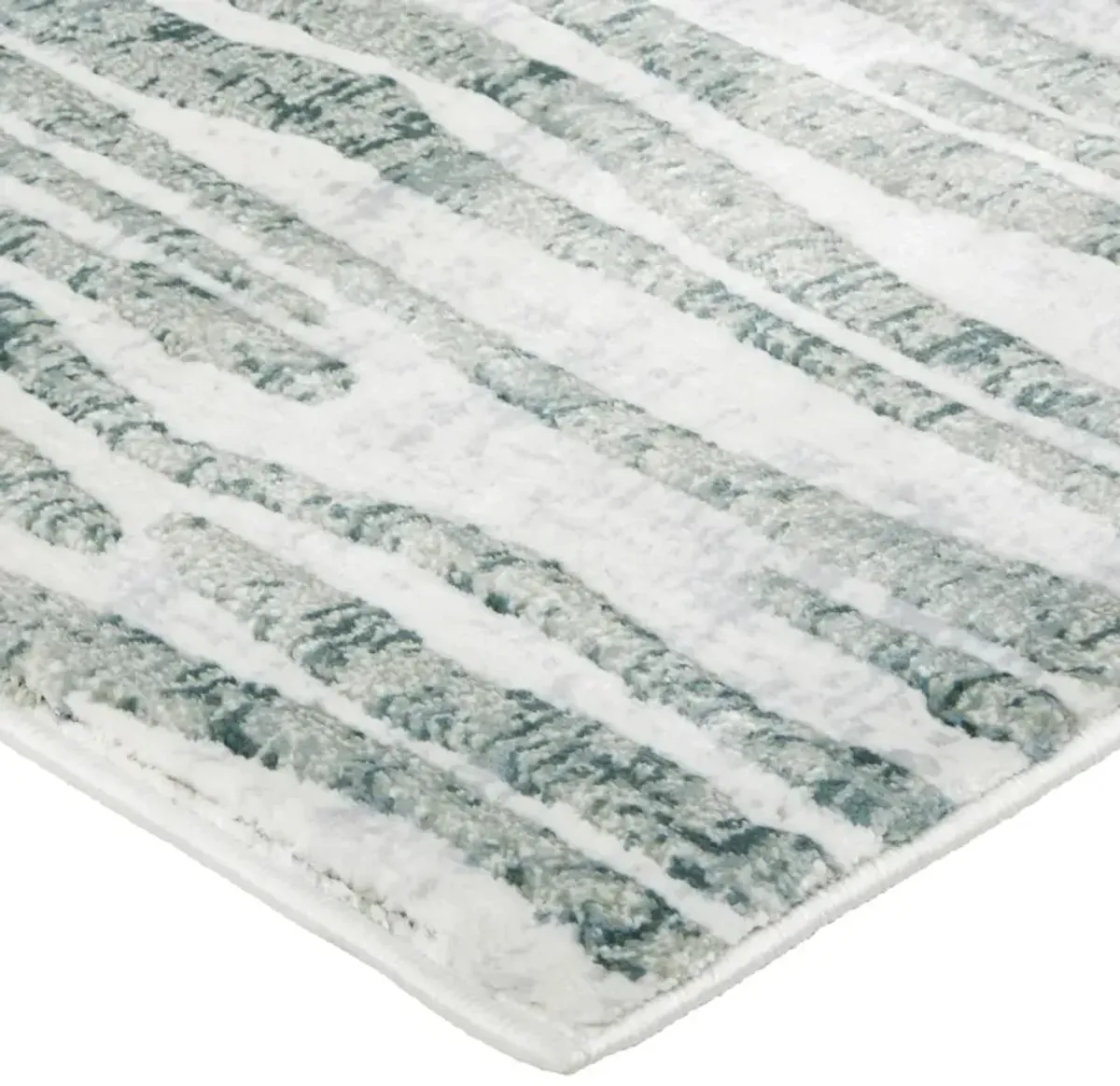 Samantha Rug - Aqua/Grey