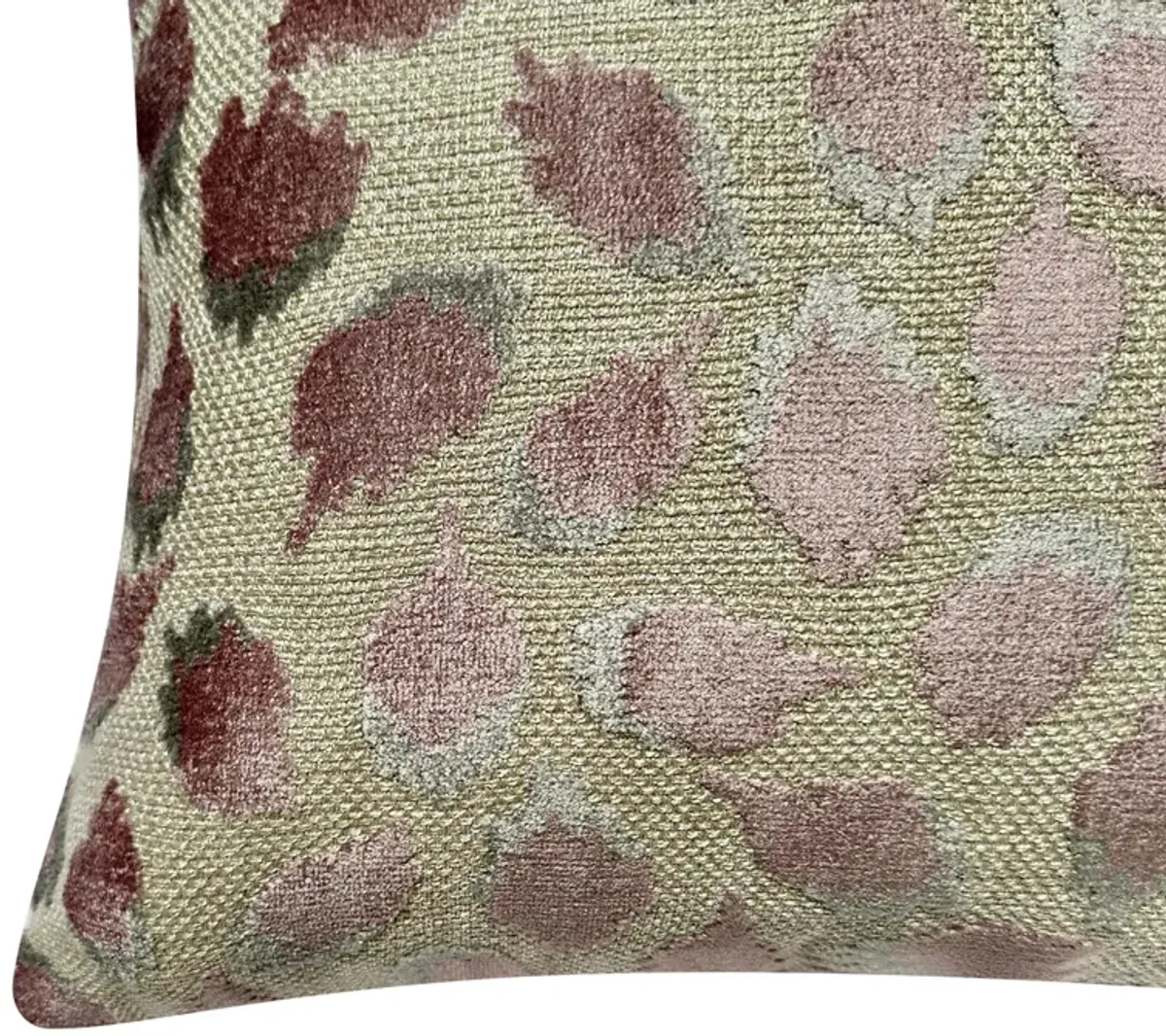 Gianna Pillow 22" - Pink/Grey