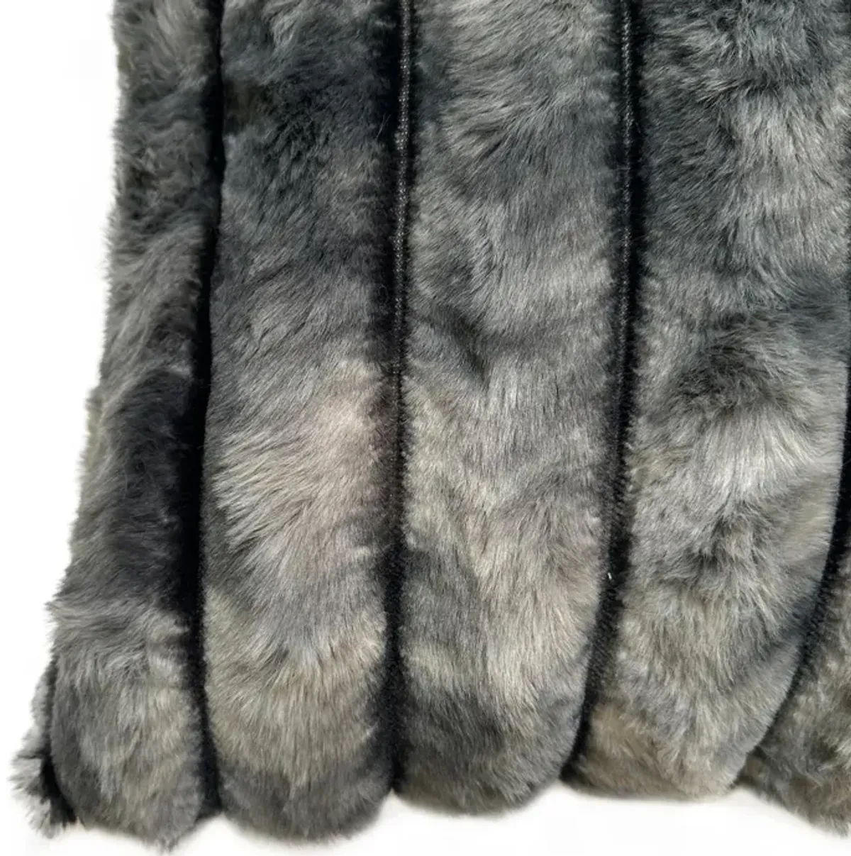 Fur Channel 20" -  Charcoal