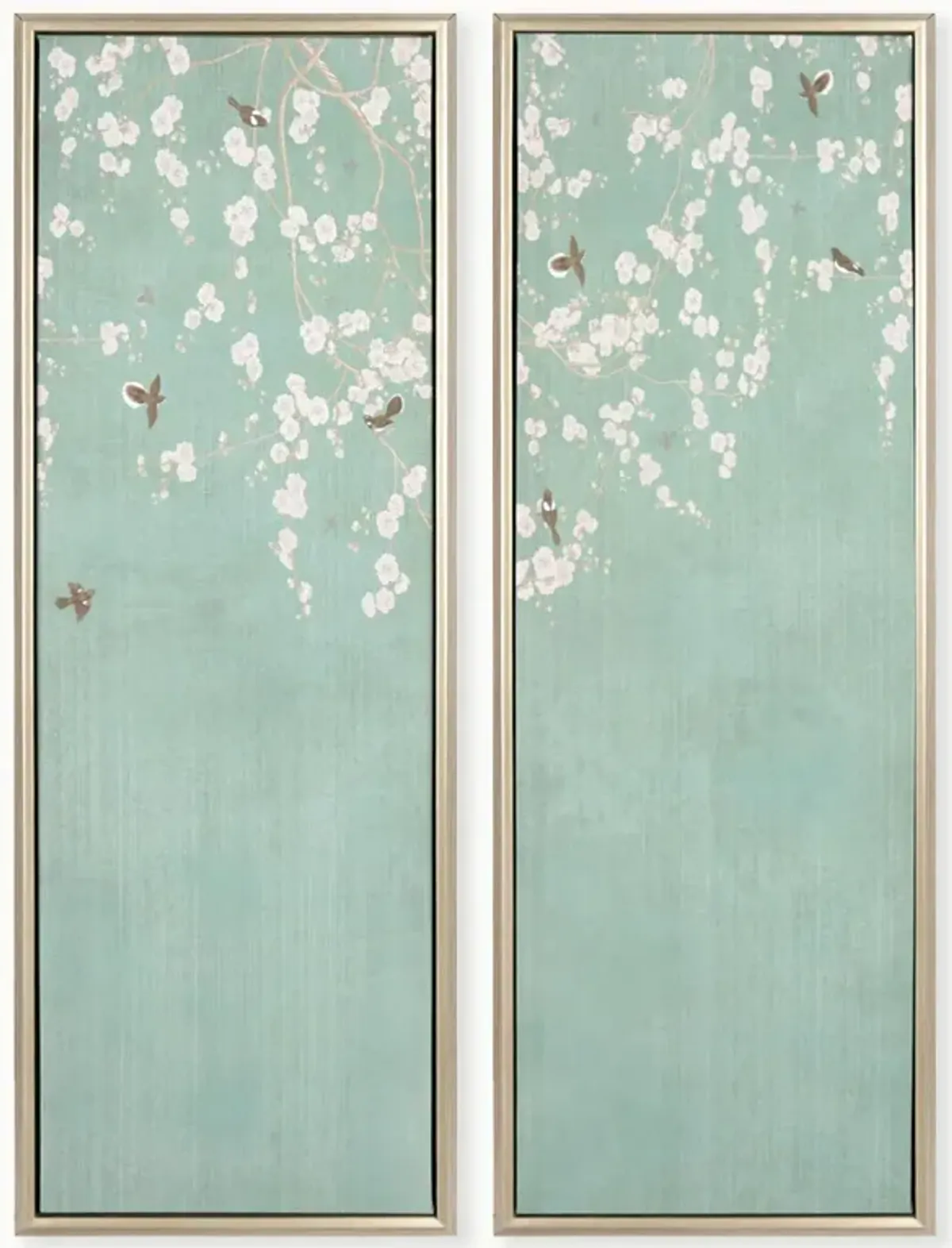 White Blossoms - Set of 2