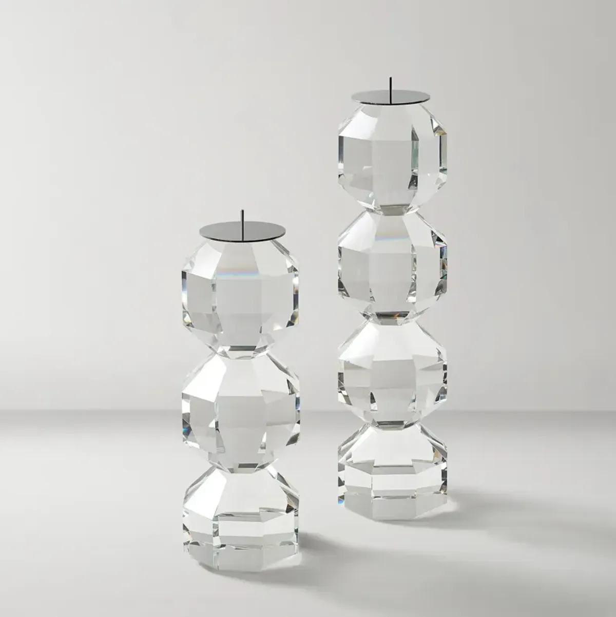 Chiaro Crystal Pillar Holder