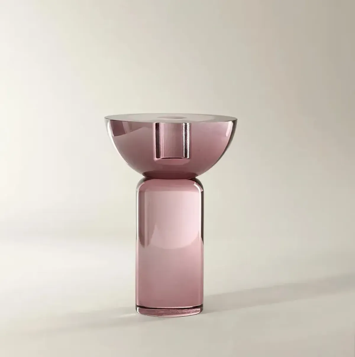 Rose' Crystal Taper Holder