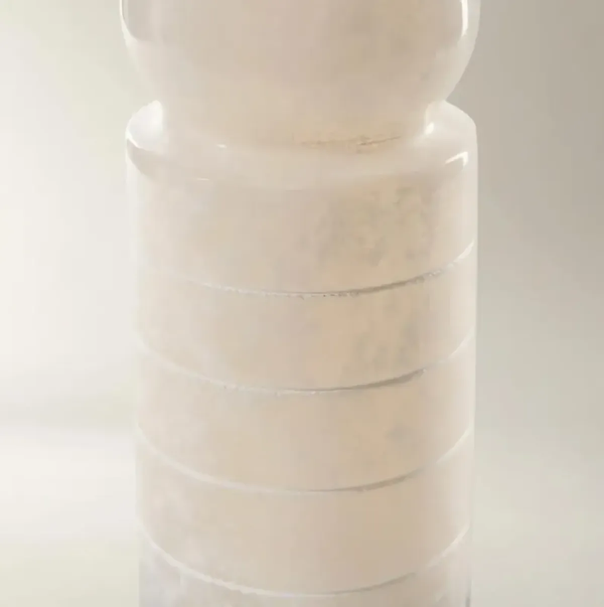 Alabaster Taper Holder