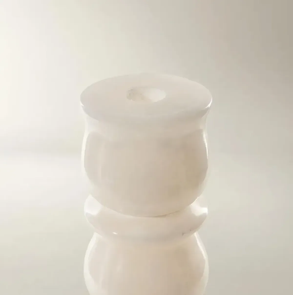 Alabaster Taper Holder