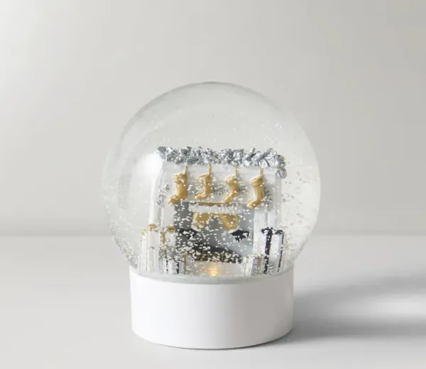 Fireplace Snow Globe