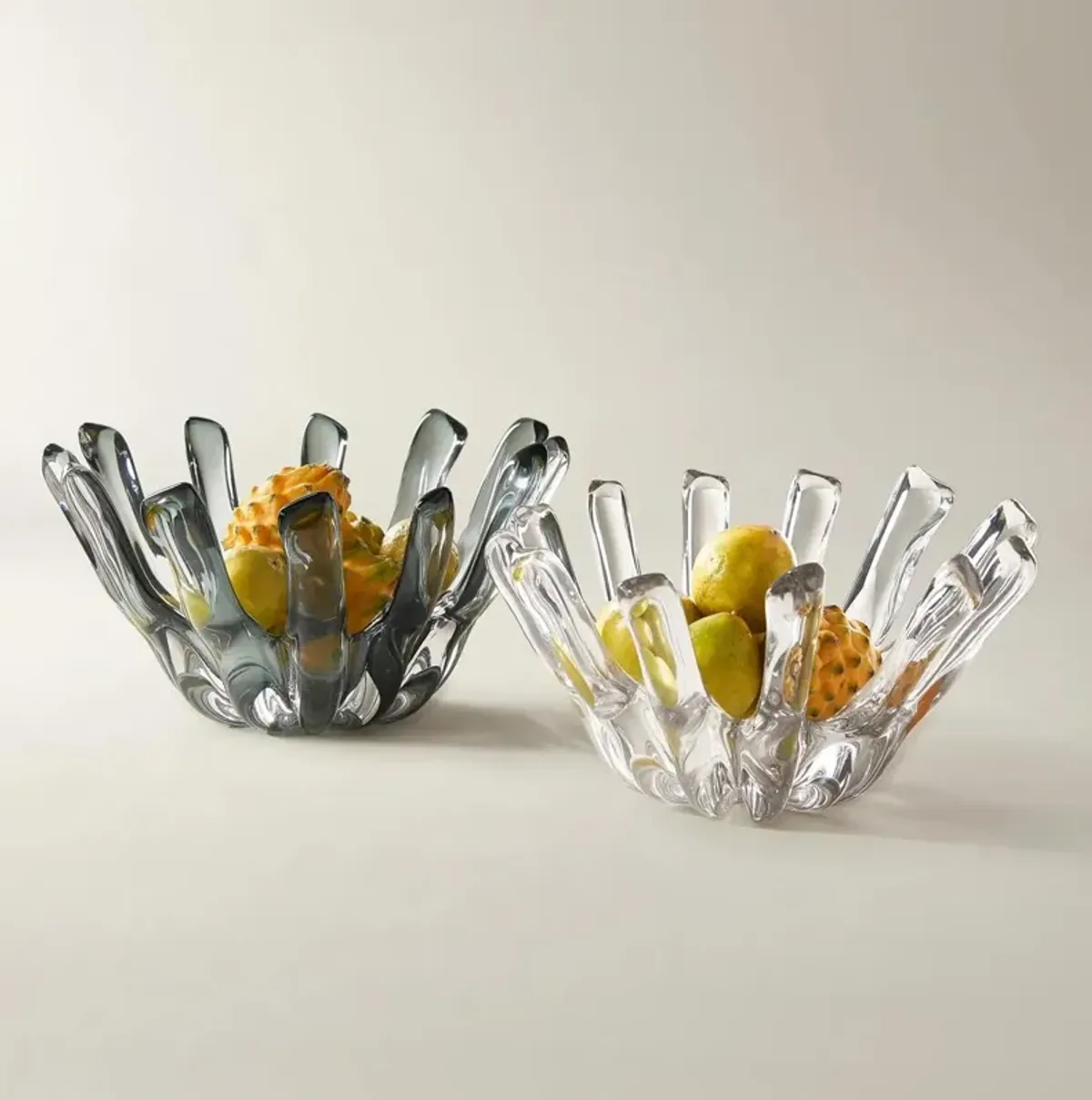 Bossa Glass Bowl - Smoke