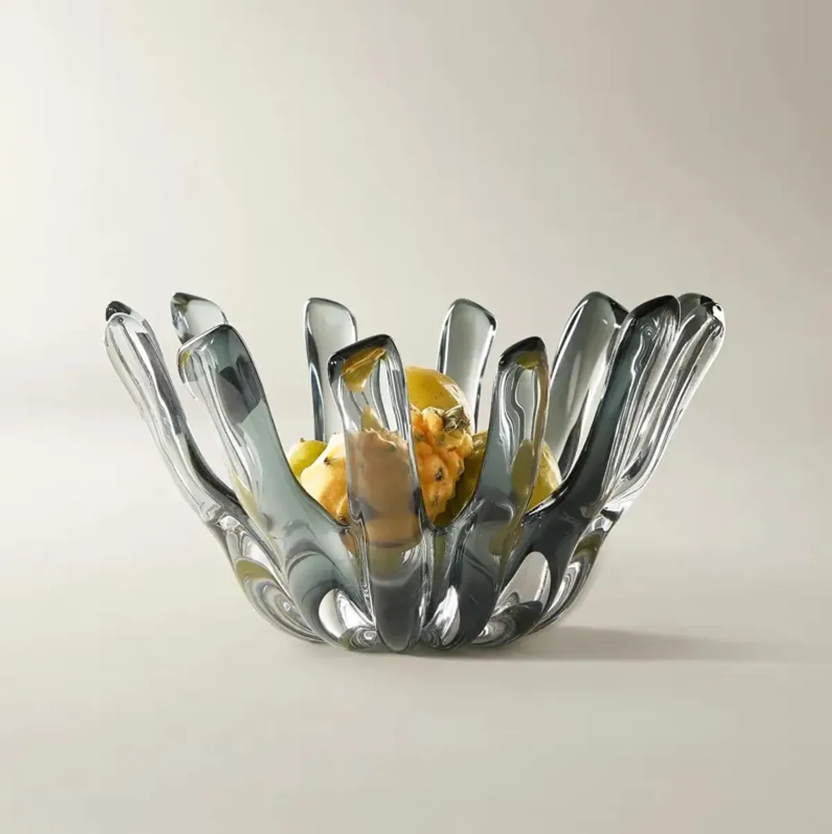 Bossa Glass Bowl - Smoke