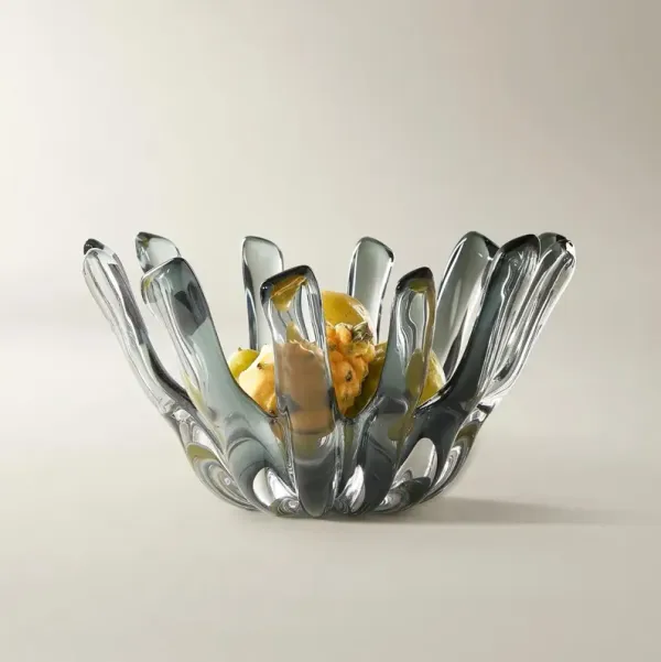 Bossa Glass Bowl - Smoke