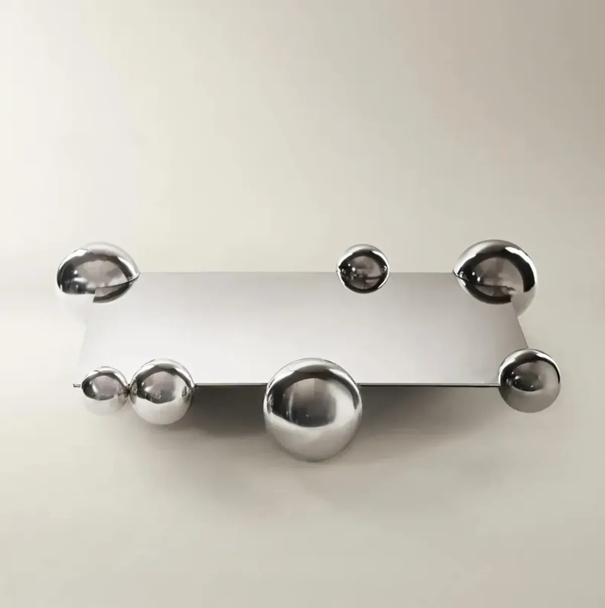 Chrome Bubble Serving Tray