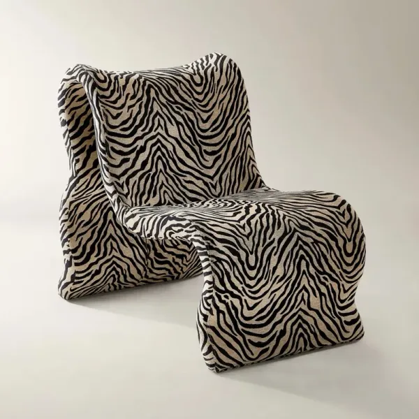 Romy Performance Chenille Accent Chair - Zebra