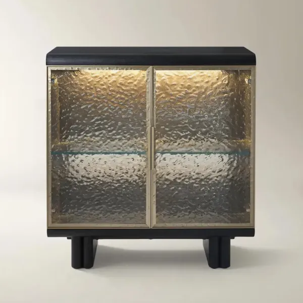 Eleanor Wavy Glass 2-Door Buffet (38")