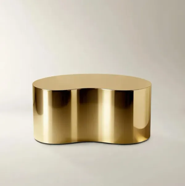 Aurea Coffee Table (37.5") - Soft Gold