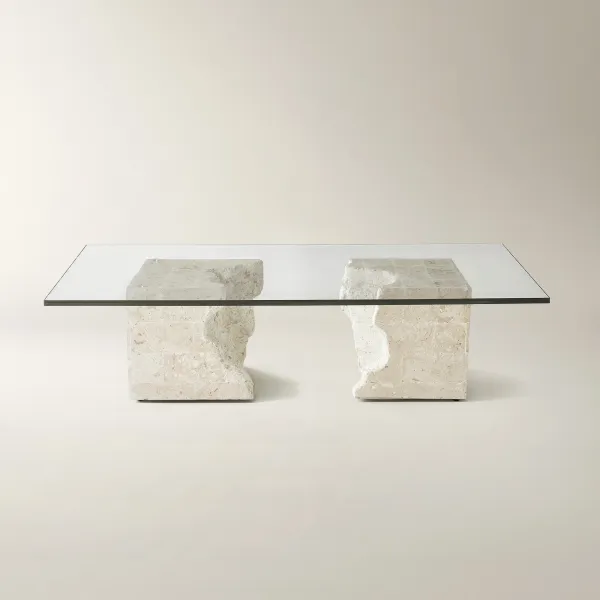 Cairo Mactan Stone Coffee Table (63"-70.87")