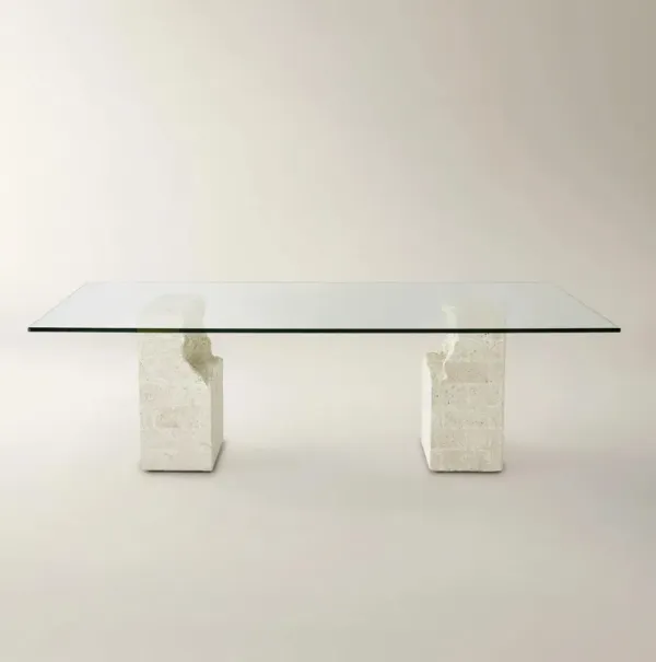 Cairo Mactan Stone Dining Table (86.6"-96")