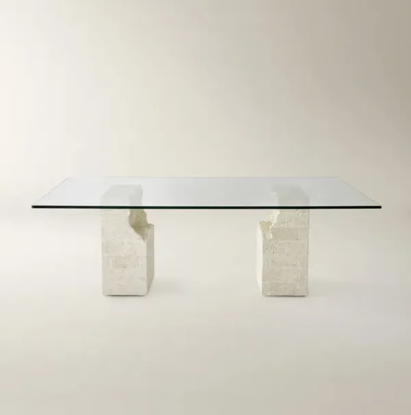 Cairo Mactan Stone Dining Table (86.6"-96")