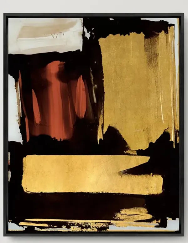 Golden Red Brushstrokes 1