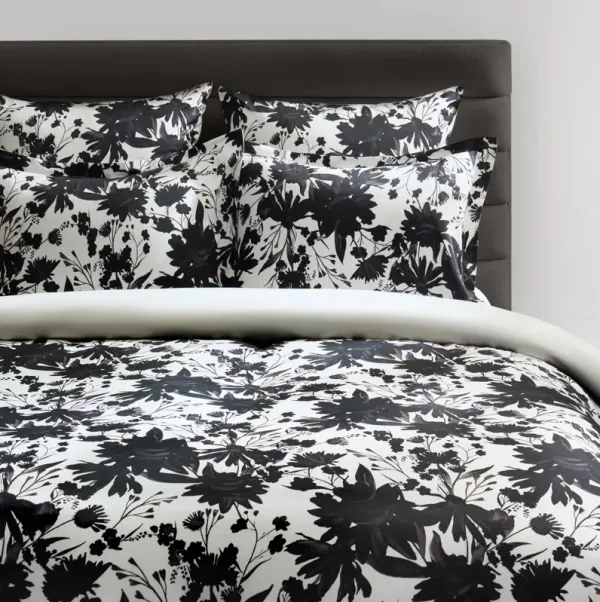 Flora Bedding Set - Black/White