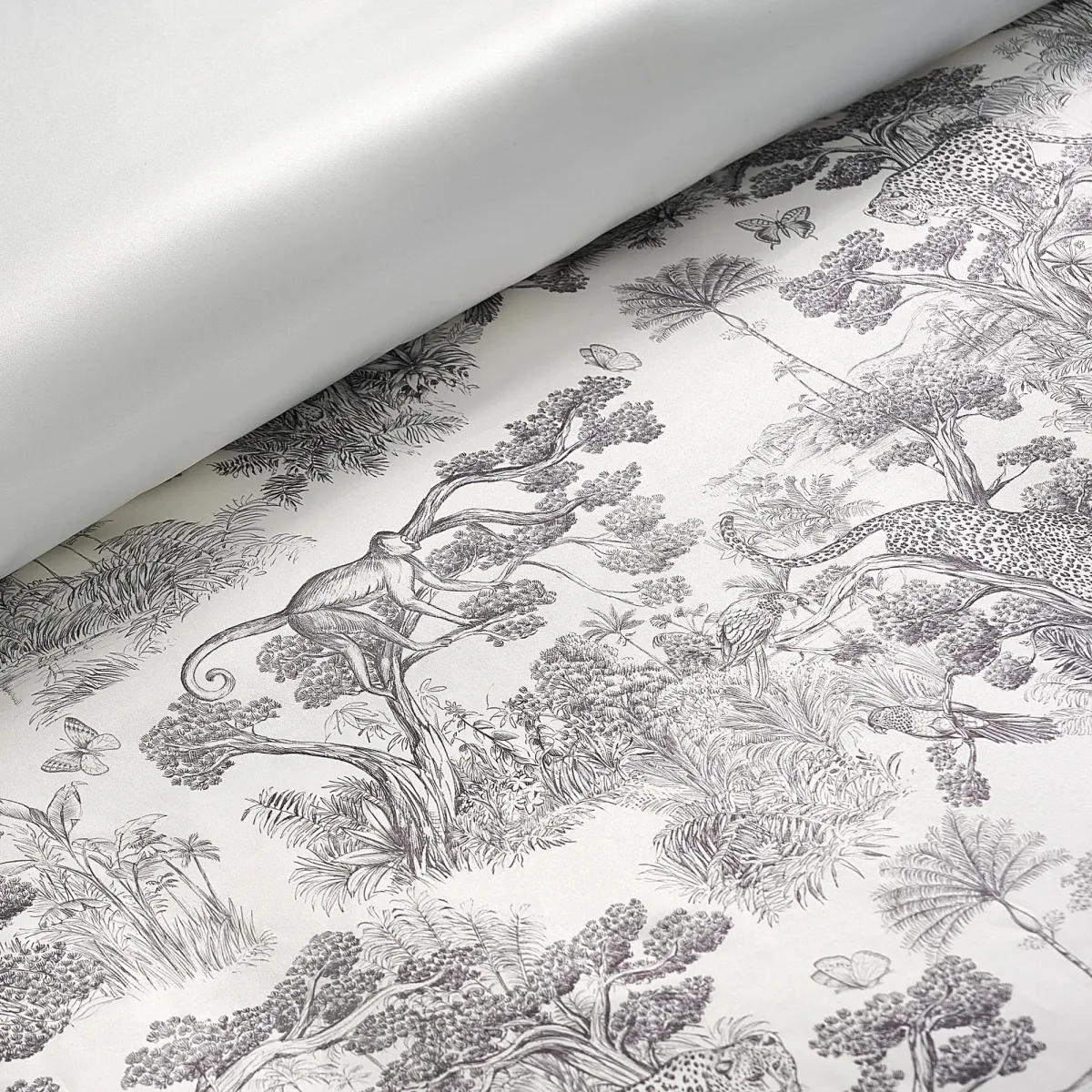 Jungle Toile Bedding Set - Ivory/Black