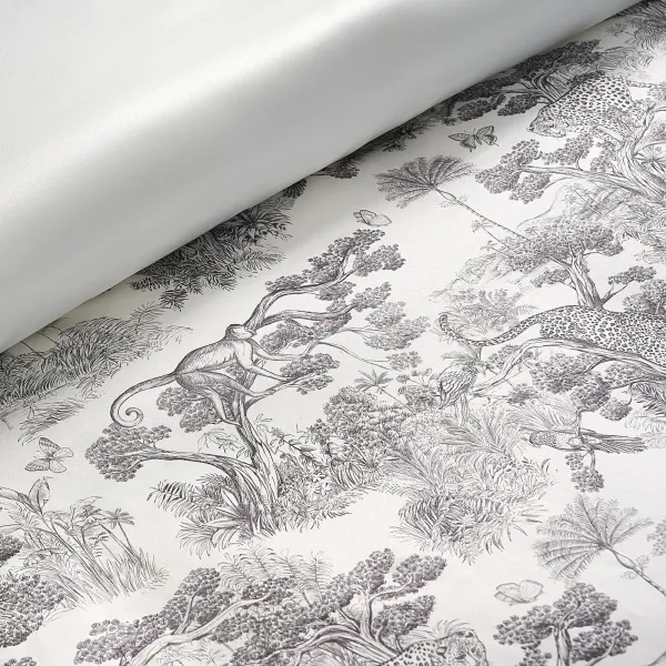 Jungle Toile Bedding Set - Ivory/Black