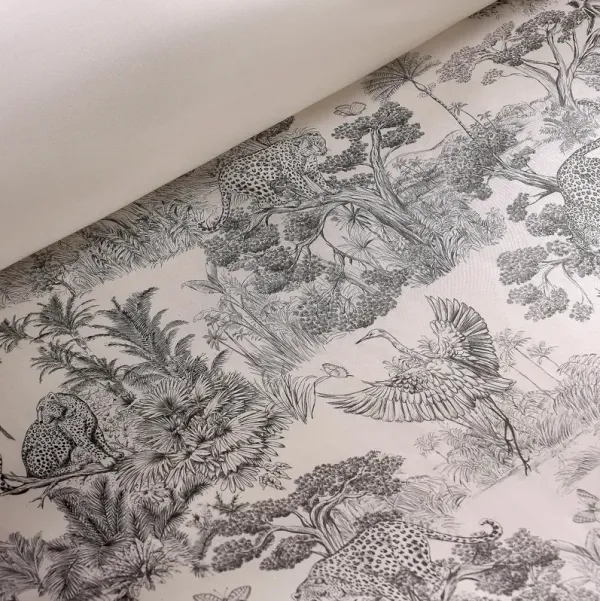 Jungle Toile Bedding Set - Pale Pink