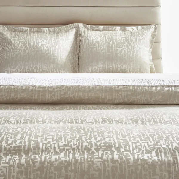 Podva Embroidered Bedding Set - Pearl/Ivory