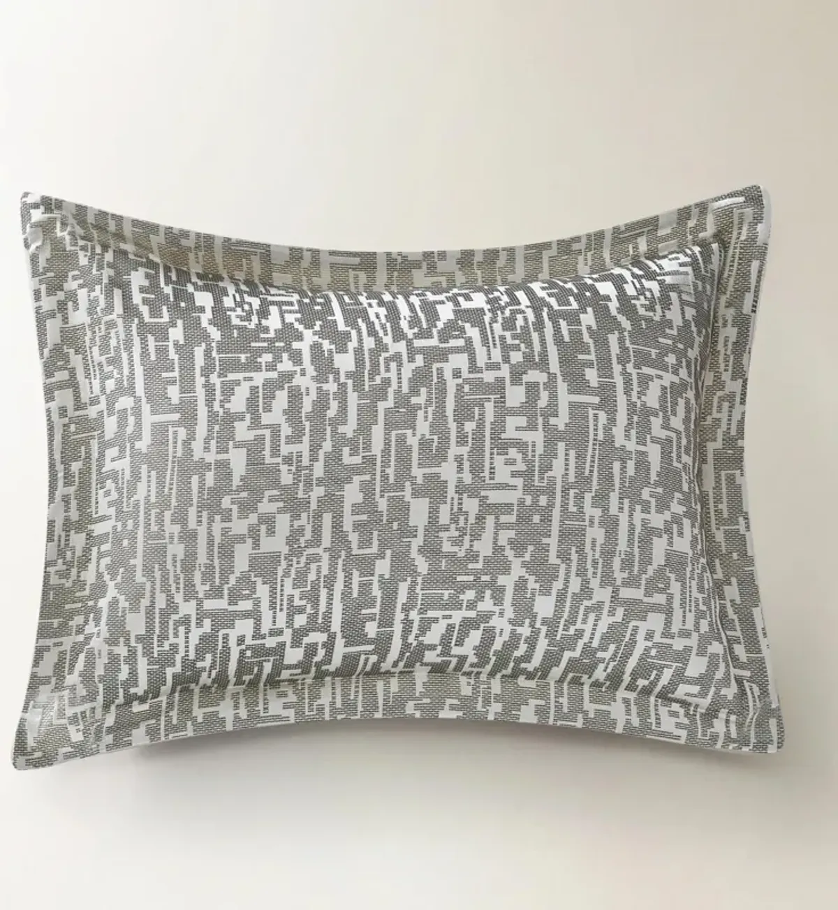 Podva Embroidered Bedding Set  - Pearl/ Charcoal