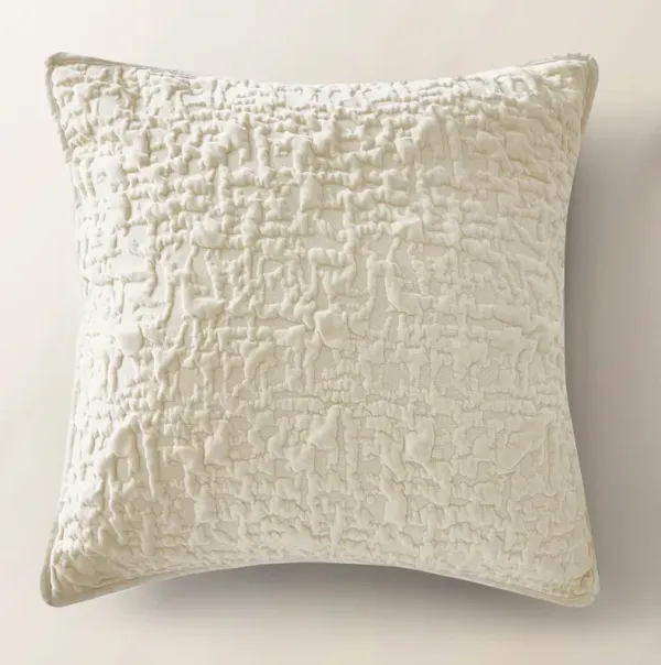 Madera Velvet Coverlet Set - Ivory