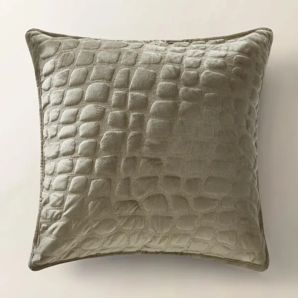 Valen Velvet Quilt Set - Sand