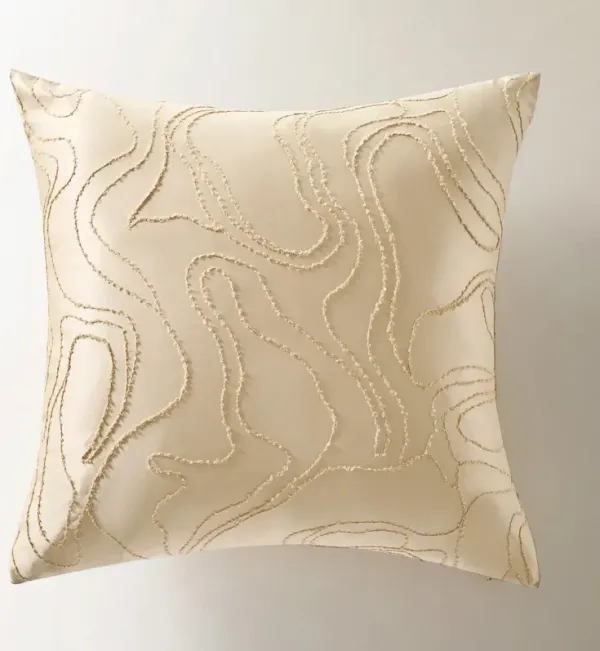 Noa Embroidered Bedding Set - Champagne Beige