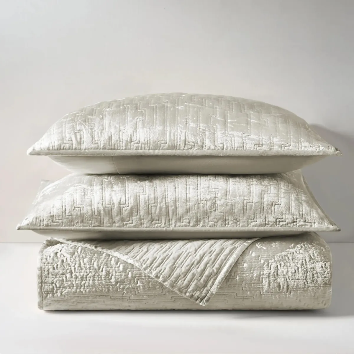 Glam Velvet Bedding - Grey