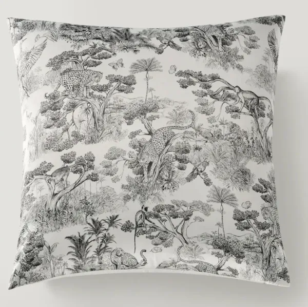 Jungle Toile Bedding Set - Ivory/Black