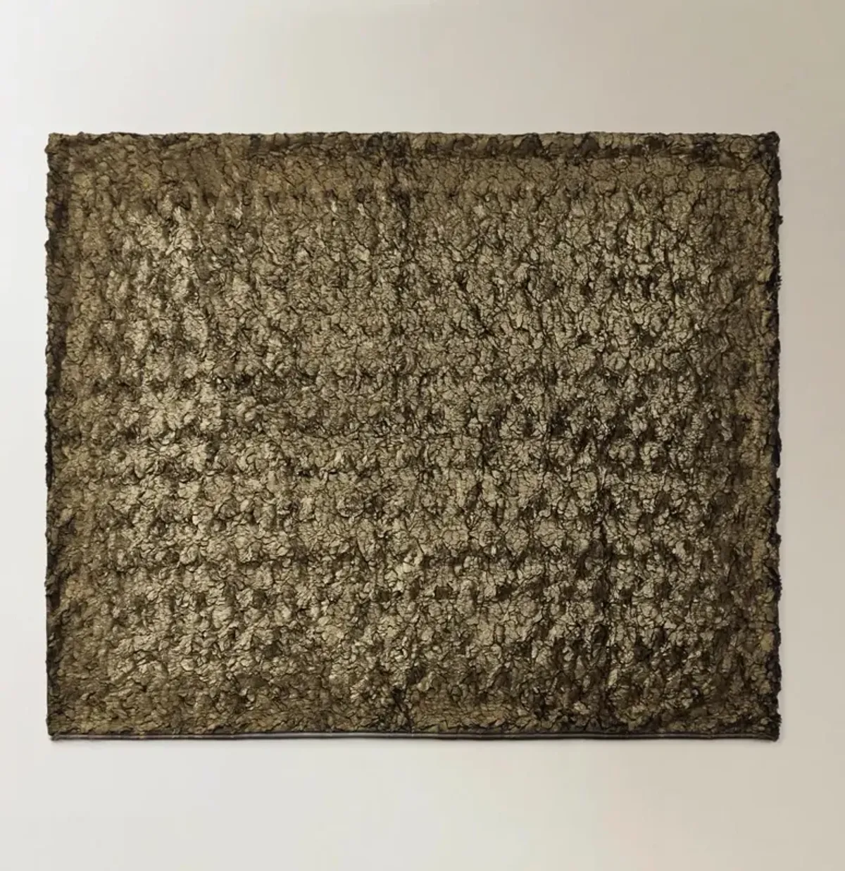 Celeste Metallic Faux Fur Throw 50" x 60" - Bronze