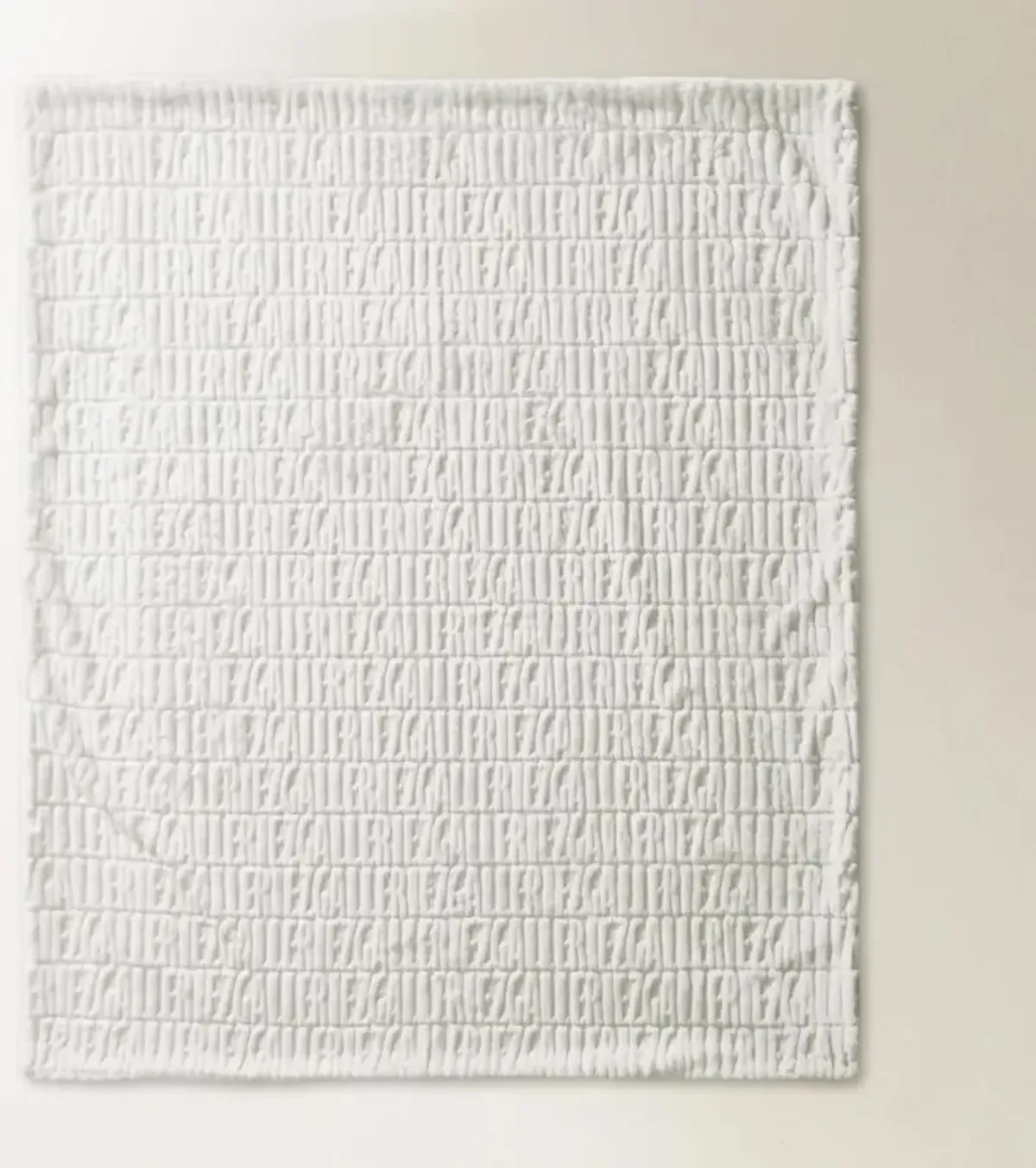 Z Carved Faux Fur Throw 50" x 60" - Ivory