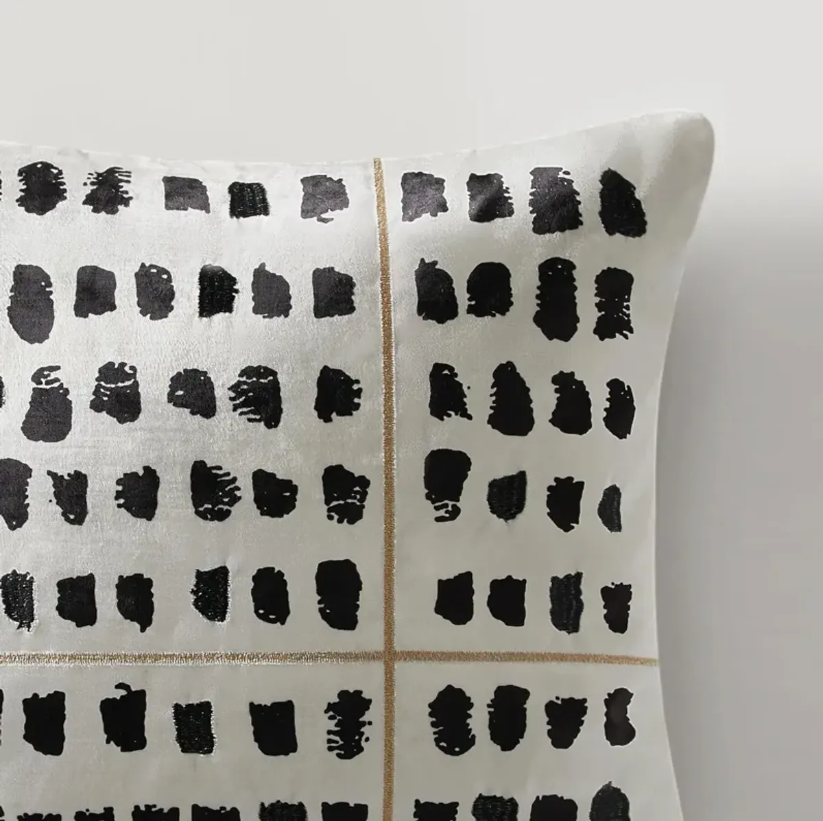 Embroidered Dot Pillow 22"