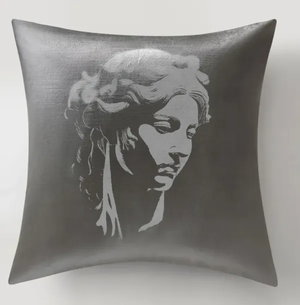 Theia Velvet Pillow 20" - Grey