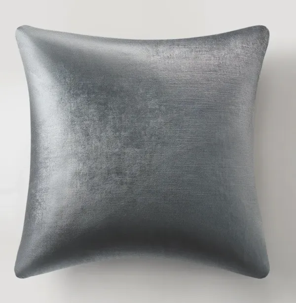 Glisten Velvet Pillow 22" - Charcoal