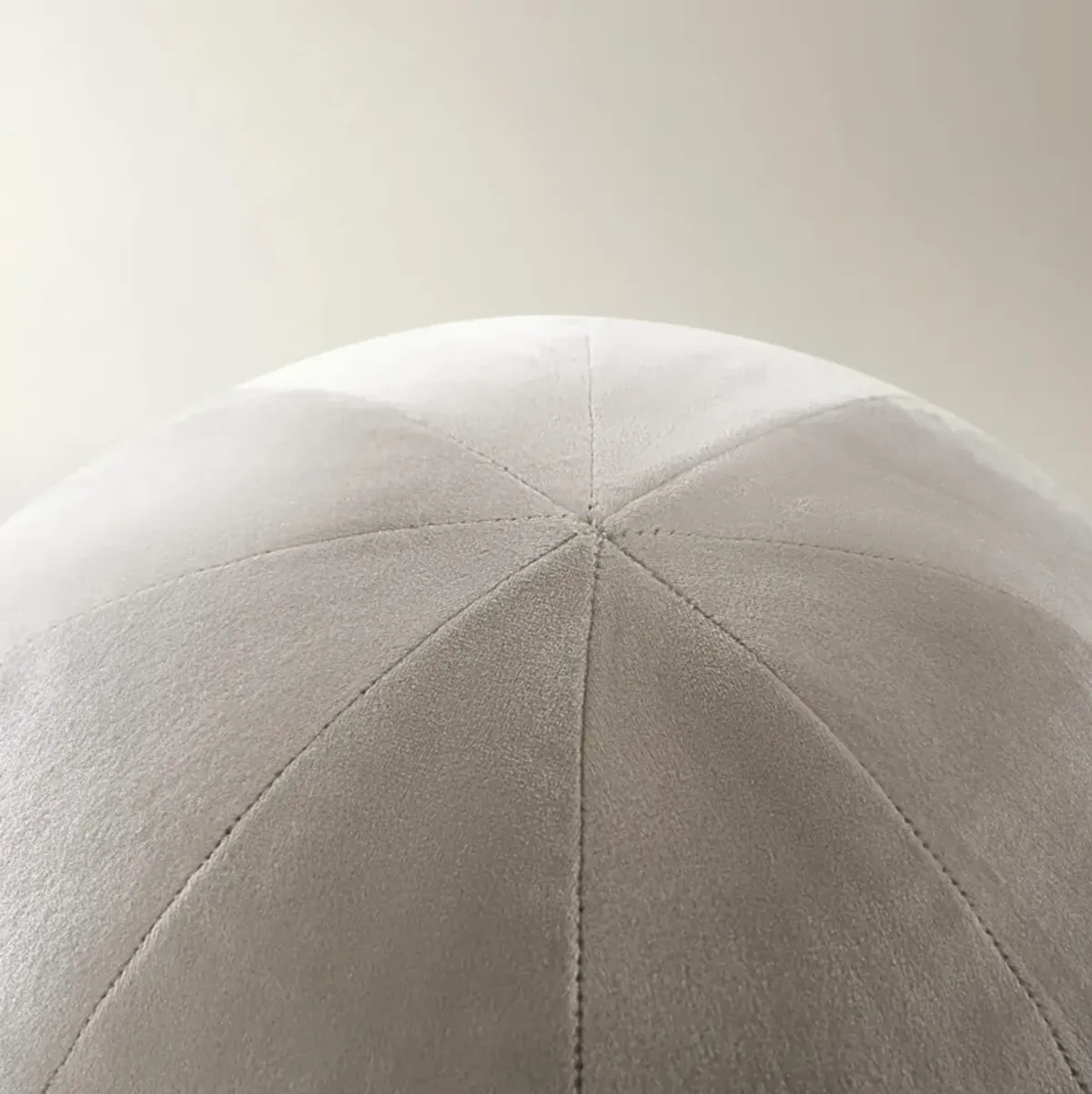 Velvet Ball Pillow 12" - Silver