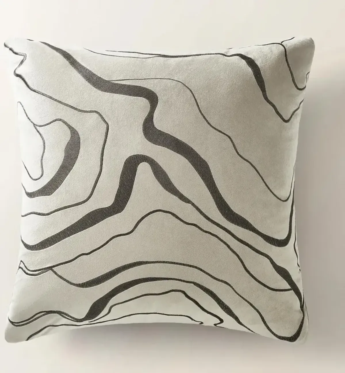 Encina Pillow 22" - Silver/Ivory