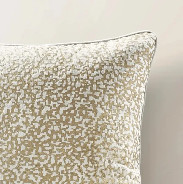 Nouvel Pillow 22" - Ivory/Gold