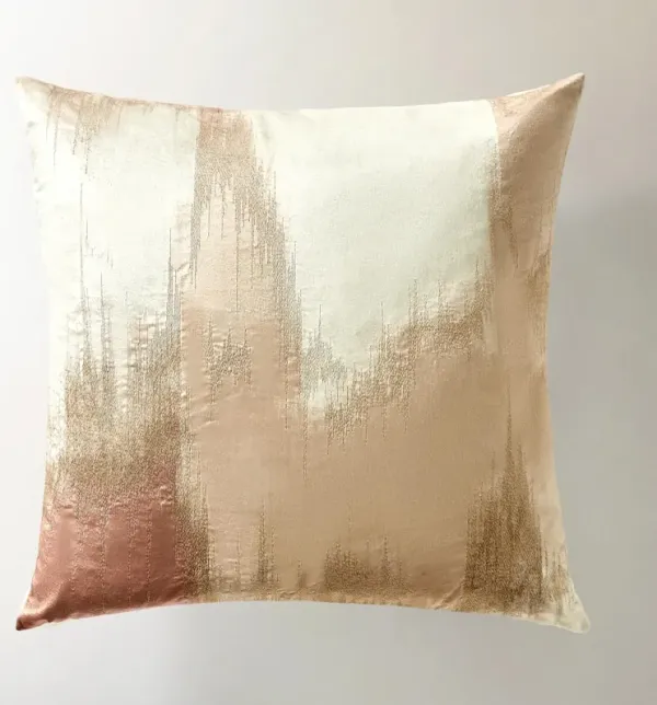 Nya Embroidered Pillow - Mocha Mousse