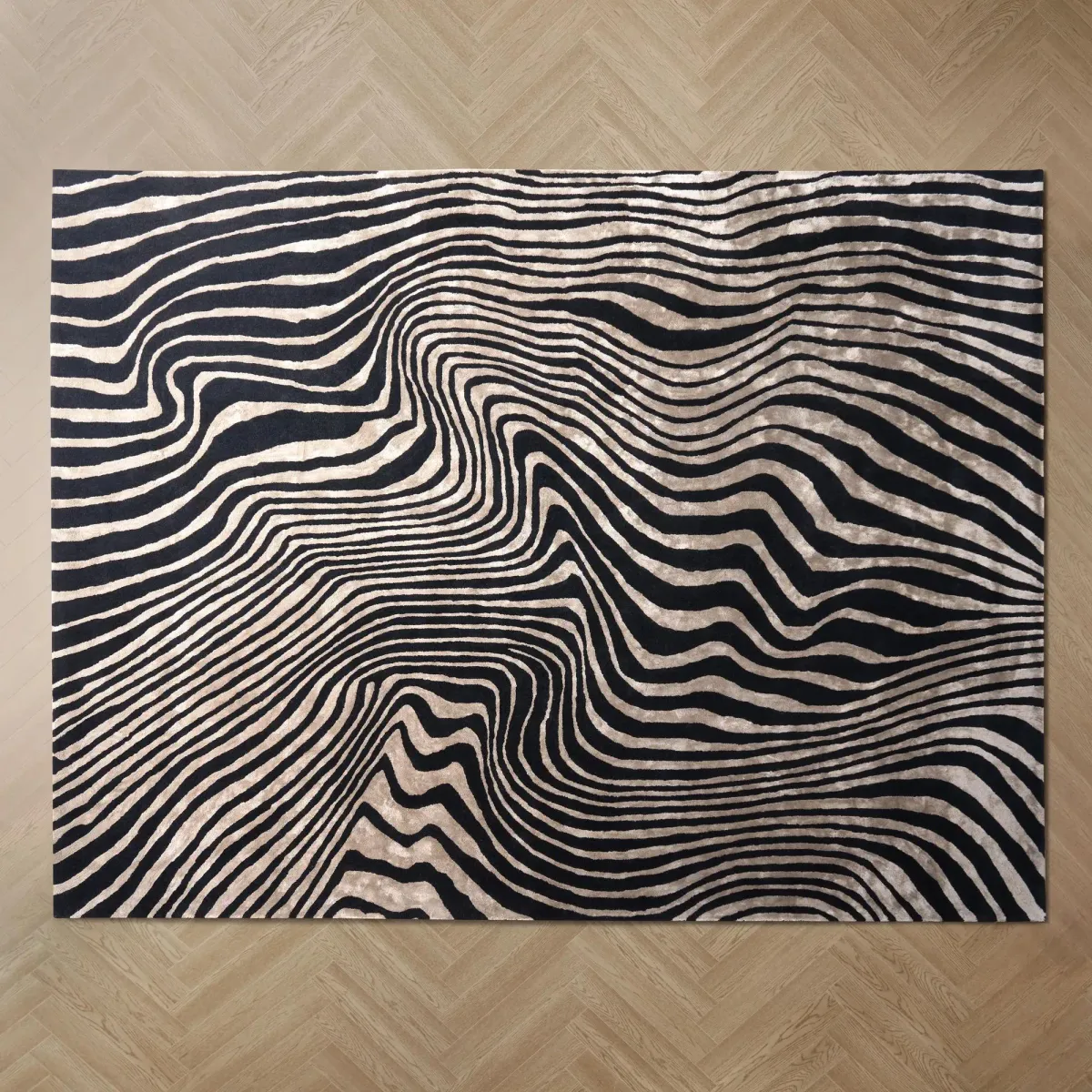 Abstract Zebra Rug